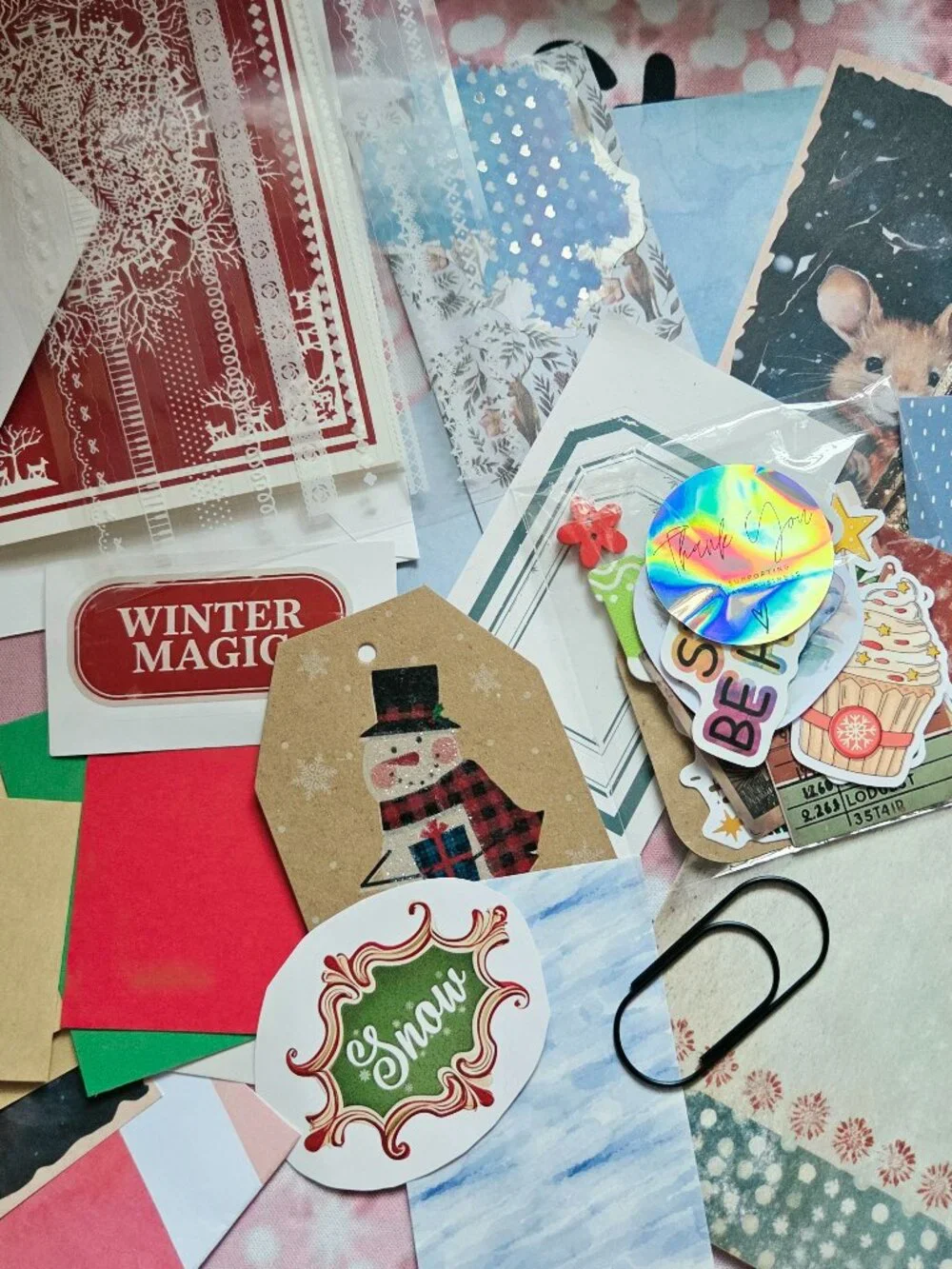 Mystery Junk journal kit  30+ piece